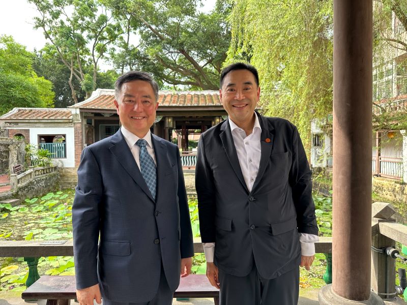 李殷鎬代表, 訪問 「林本源園邸」 (林知廷華南銀行副董事長邀請)